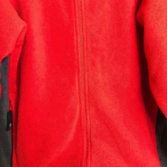 Columbia Red & Grey Fleece Jacket  Size Small - Picture 2 of 15